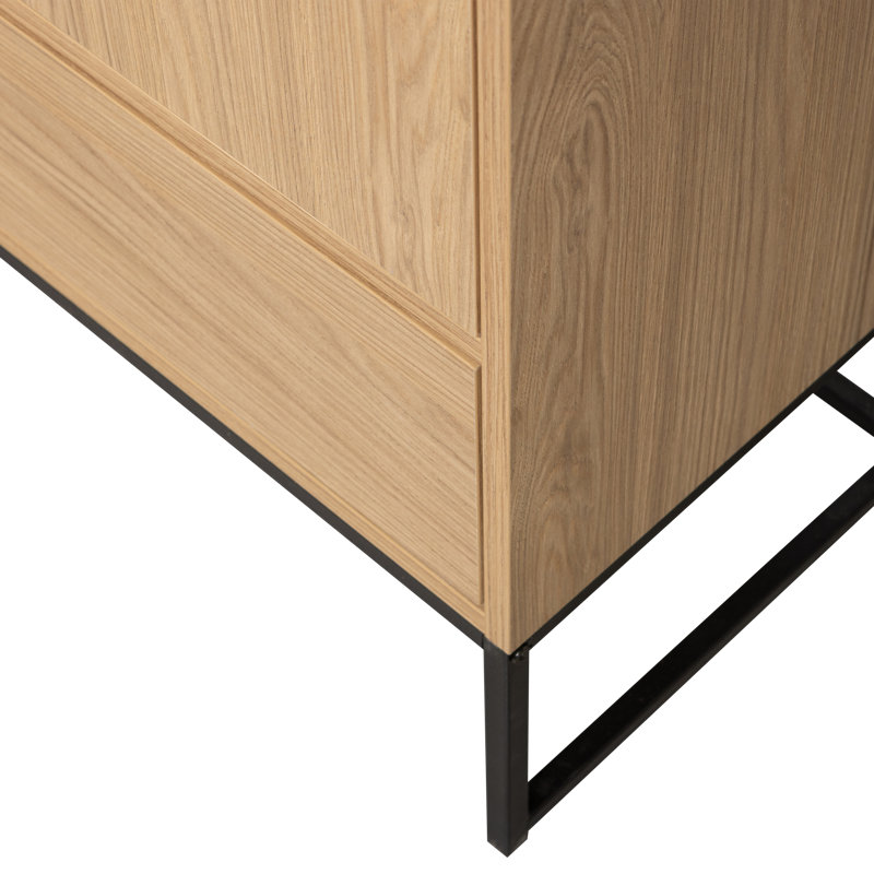 Silas Oak 2 - Door Standard Accent Cabinet