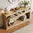63" W Three Drawer Flat Console Table-1449429275