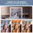 Rectangle LED Mirror, Touch Control Stepless 3 Colours Temperature & Dimmable Light 