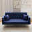 71-inch convertible love seat sofa, American retro blue velvet material, suitable for small living room, bedroom, office-1736278763-1710909979