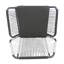 Assise club contemporaine avec structure en métal robuste et coussins d'eau - Élégante chaise longue - Revêtement de fabrication stable