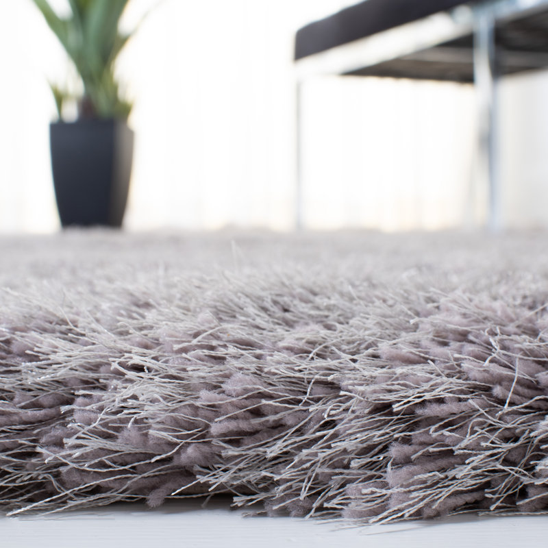 Molokai Shag Hand Tufted Performance Solid Color Rug, Square 4'