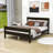 Cyriah Wood Platform Bed with Headboard and Footboard-419634795-419634792