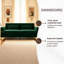 Canapé 3 places en velours Emerald Green