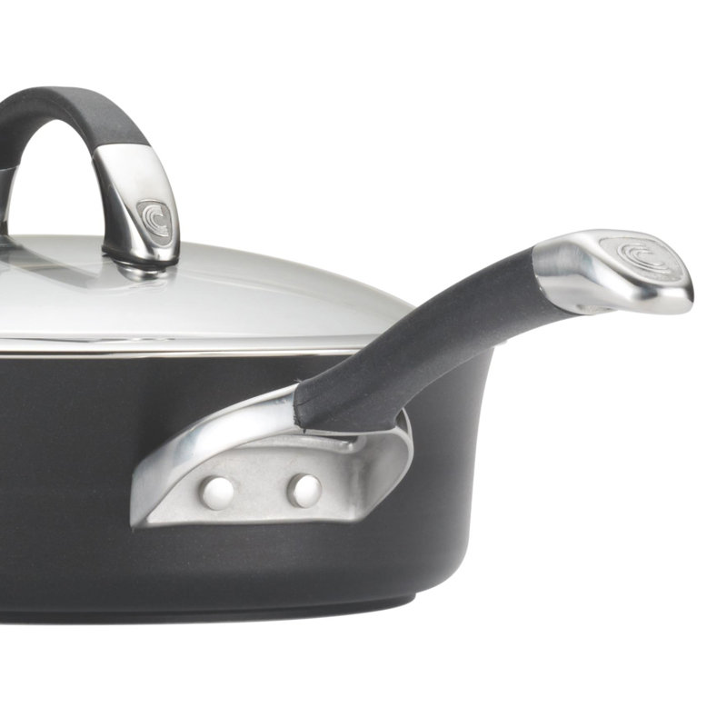 Circulon Symmetry 11 Piece Hard-Anodized Aluminum Non Stick Cookware Set, Black