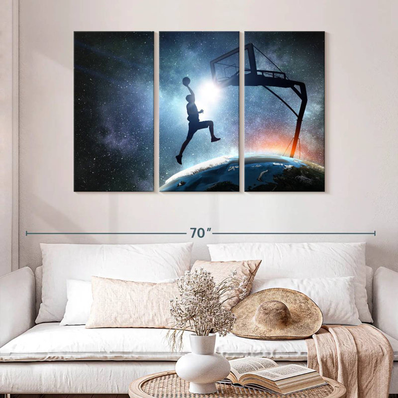 Sireci Space Basketball, 32" H x 50" W