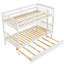 Lit simple superposé simple au-dessus de simple avec lit gigogne et barrière de sécurité-88713378