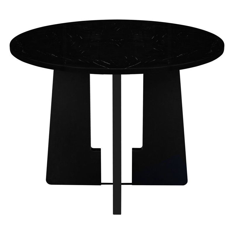 Table de salle à manger ronde pour 4 personnes, table de salle à manger de cuisine moderne, table de salle à manger ronde de 43 pouces