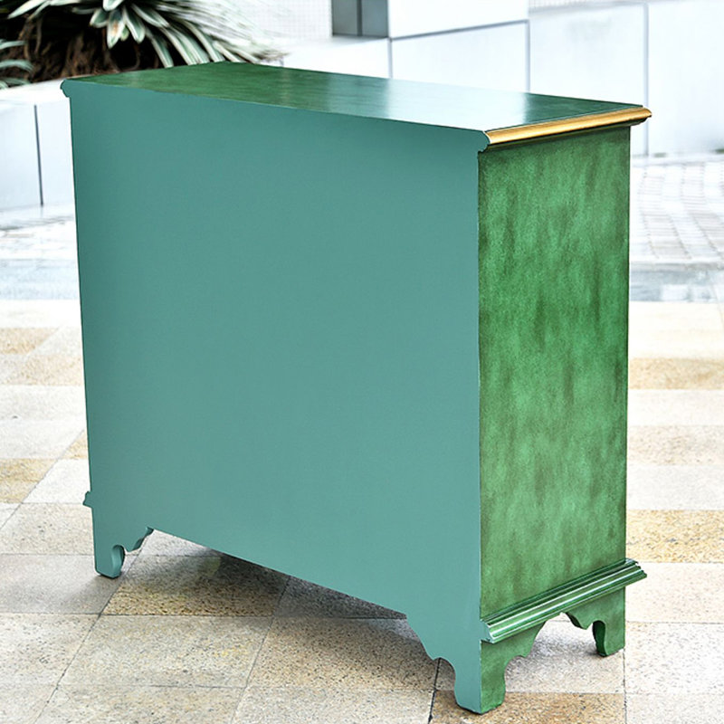 Buffet vert massif et bois manufacturé