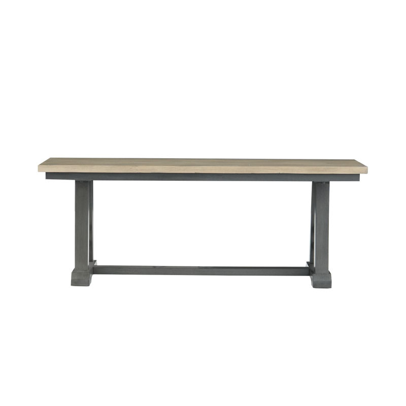 Banc de salle à manger verett Farmhouse - brun rustique et gris anthracite