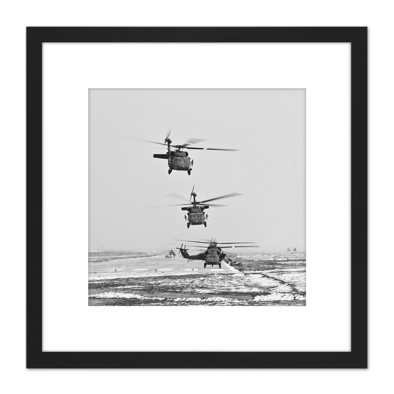 Miltary USA Army UH-60 Black Hawk Helicopters Photo - Single Picture Frame Print