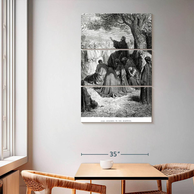 Adella Jesus Preaching, 65" H x 42" W