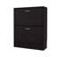 Armoire à chaussures Wenge avec 2 portes basculantes-130479561