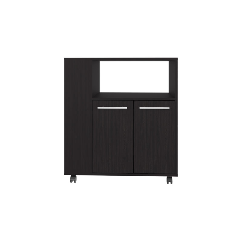 30 " W Kitchen Cart, Black