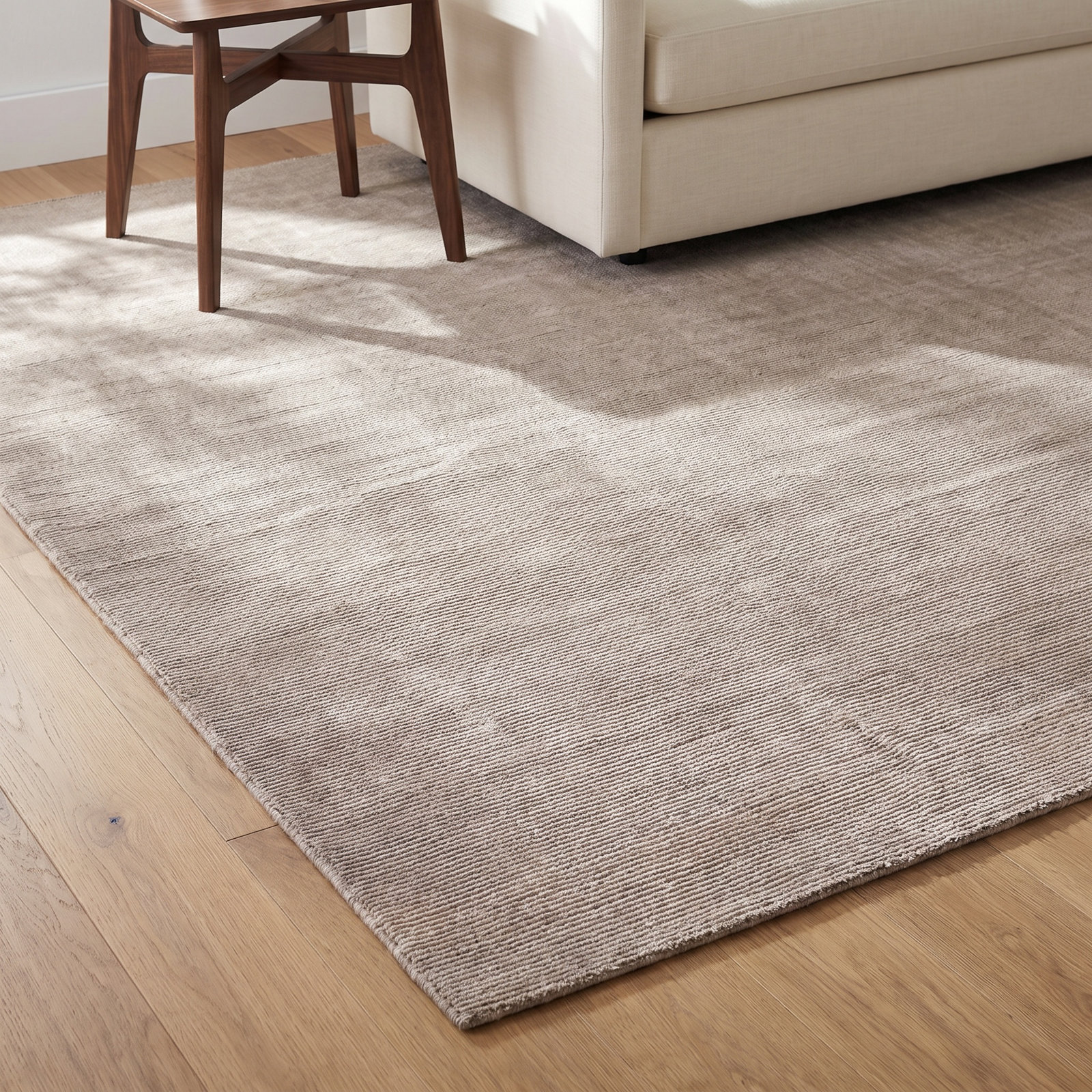 Brynn Light Taupe Hand-Woven Outdoor Rug, Rectangle 10' x 14'