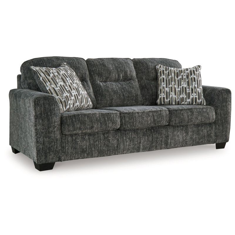 Mbolu Upholstered 90'' Sofa, 40" H x 90" W x 38" D, Gray