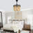  42" BoHo Black Retractable Ceiling Fan with Light Kit and Remote Wooden Beads Shade 6-speed DC Modor-1444378846