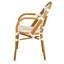 Ensemble de chaises de patio blanc et beige avec accoudoirs blanc et beige par Chivari