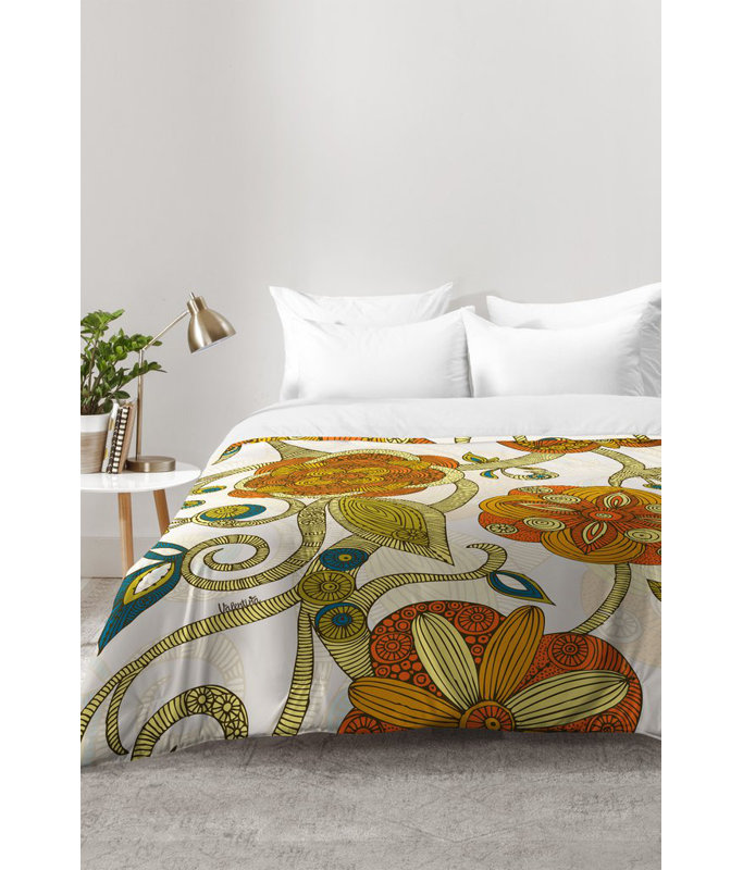Valentina Ramos Modern & Contemporary Polyester Floral Comforter, Twin XL Comforter + 1 Standard Sham