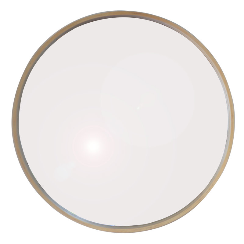 Edmonds Bamboo / Rattan Flat Wall Mirror