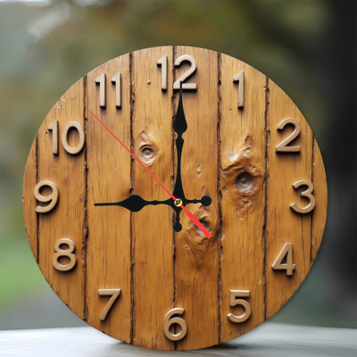 Horloge murale rustique