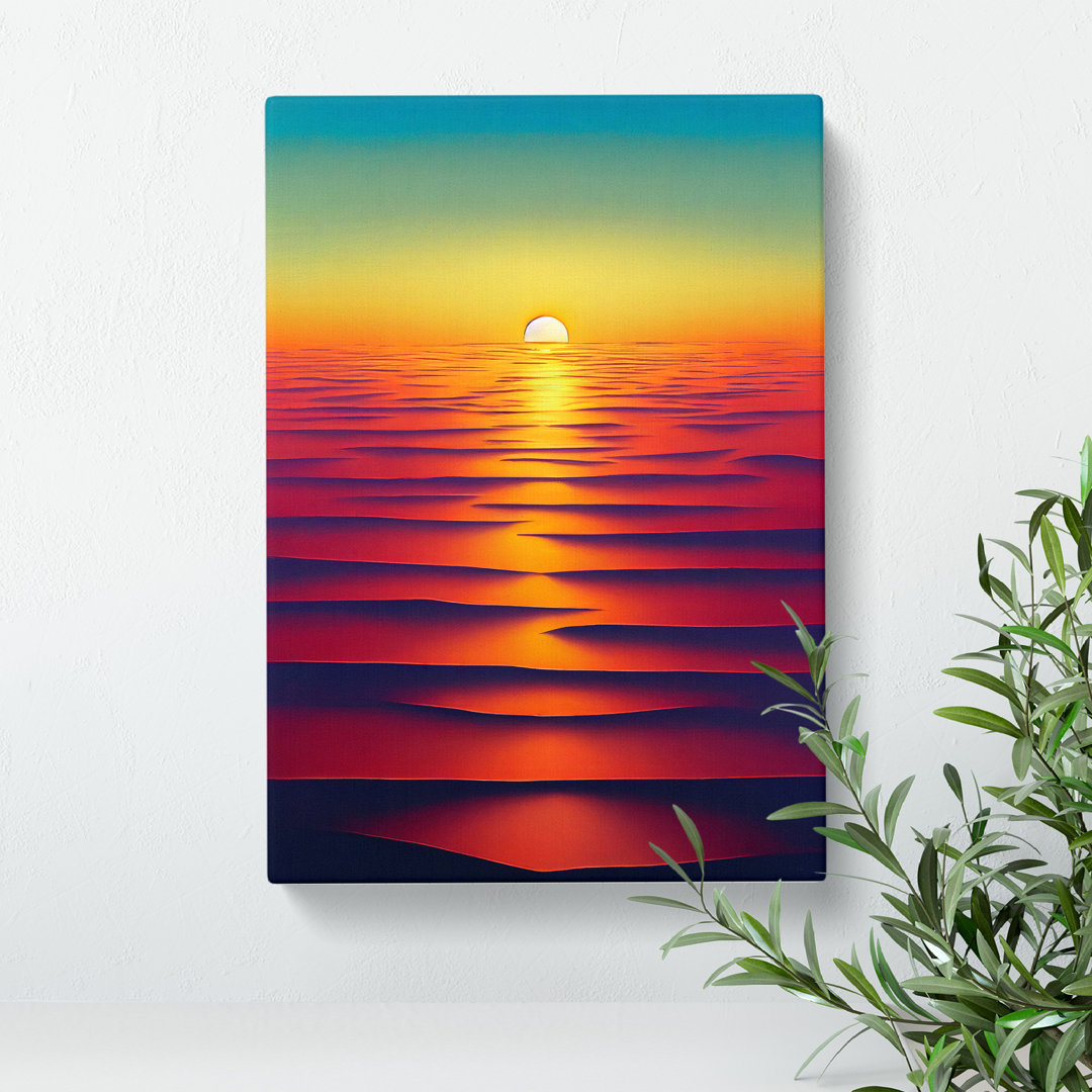 Special Ocean Sunset - Wrapped Canvas