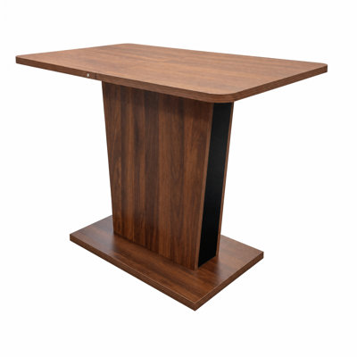 Extendable Dining Table, Modern Expandable Kitchen Table, Rectangular Dinner Table for Small Space Home Restaurant