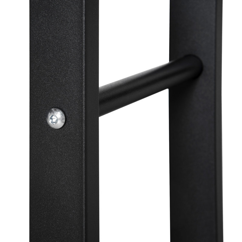 Porte-bûches avec support à bûches de 16 po Latitude Run® avec poignées et capacité de poids de 220 lb, noir