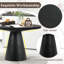 Retro Round Dining Table Minimalist Elegant Design For Living And Dining Rooms, Perfect For Small Spaces And Modern Decor-2135952271