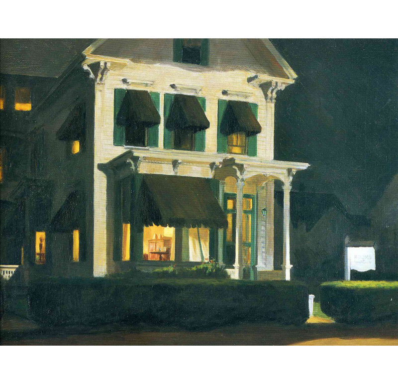 Rooms for Tourists, 28" H x 36" W