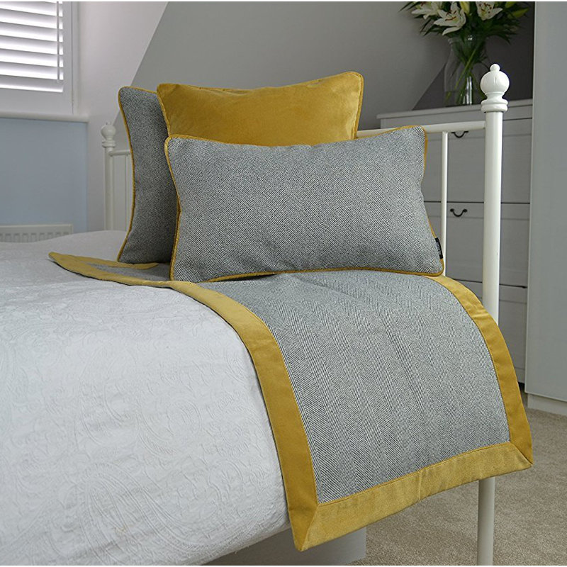 Locklin Blanket, W265 x L300cm, Grey/Orche