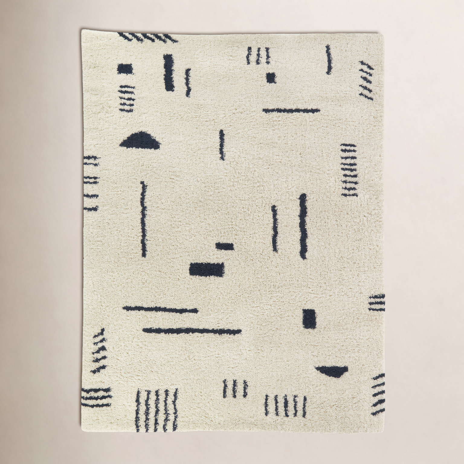 Morin Geometric Shag Rug, Rectangle 7'10" x 10'