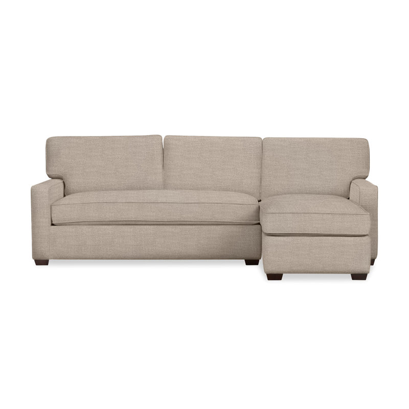 Taylor Upholstered Chaise L-Sectional, Right Hand Facing, Conversation Ivory Basketweave