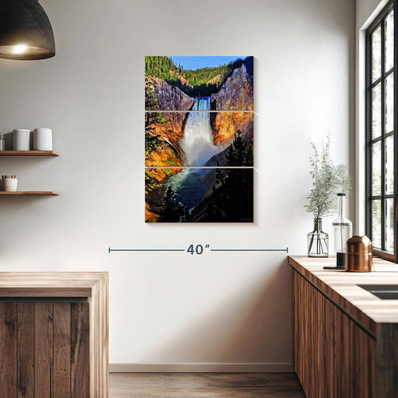 Alvord Wyoming Waterfall Wonder, H 38 po x l 24 po