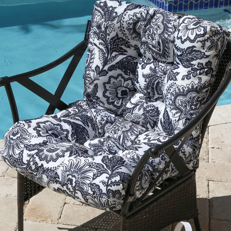 Vera Bradley Outdoor Seat/Back Cushion, Java Navy