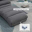 Chaise longue rembourrée Amico