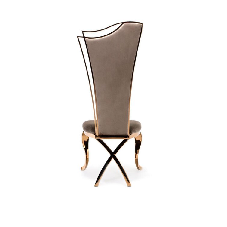 Milano Rose Gold Dining Chair - Roberto Grassie