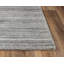 Tapis rayé gris touffeté à la main-642664583