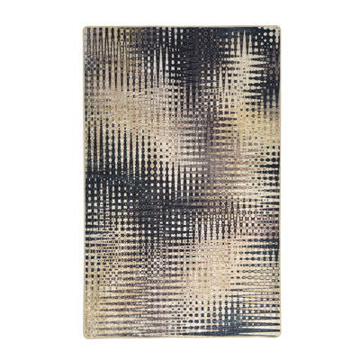 Tapis brun / noir à motif géométrique Ziemba