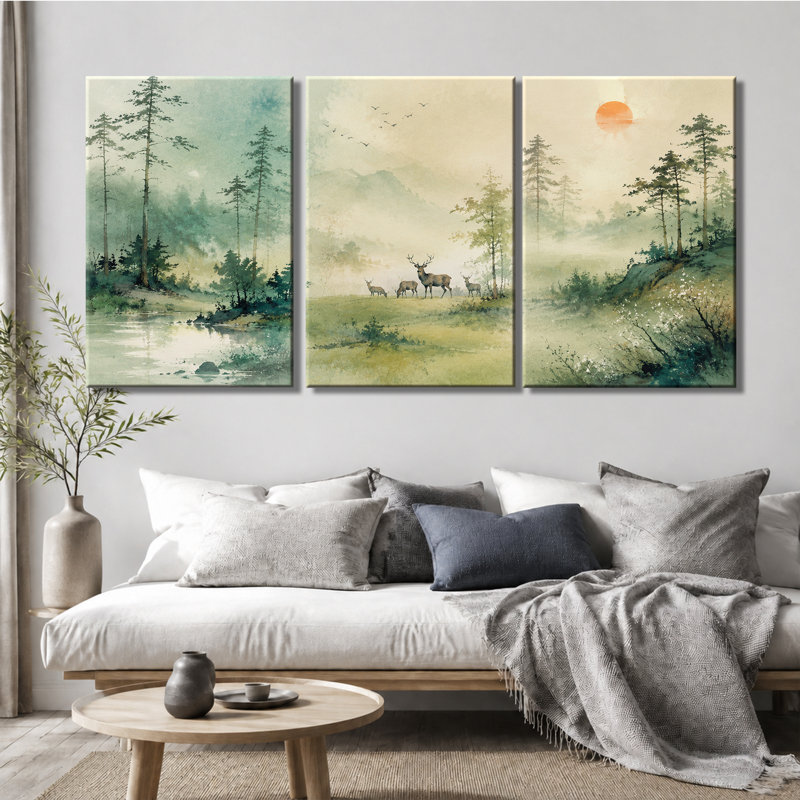 Impression sur toile 3 panneaux, 20 * 30 pouces * 3