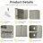 Tall Storage Cabinet with Adjustable Shelves-240749590