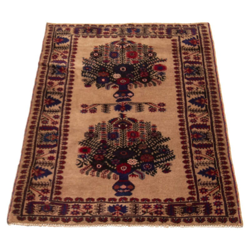 Tapis brun clair Rizbaft 2 pi 11 po x 4 pi 10 po