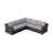 Biles Fully Assembled 5 Piece Rattan Sectional Seating Group with Cushions