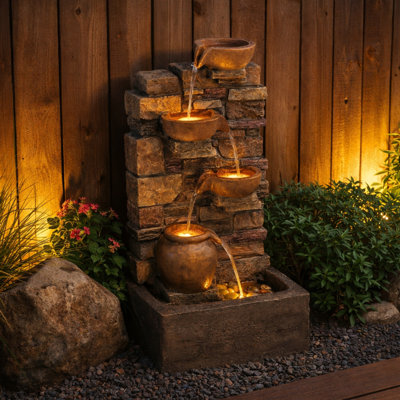 Weather Resistant Cascade Fountain
