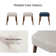 Duplessis 44"W Modern Bench with Solid Wood Legs and Foot Pads