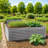 Interlocking Rectangular Galvanized Steel Sliver Raised Garden Bed-1322583479-1322583476