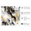 Abstrait abstrait noir et doré II, reproduction d'art moderne sans cadre-549490521