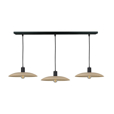 3 - Light Matte Black Dome Pendant