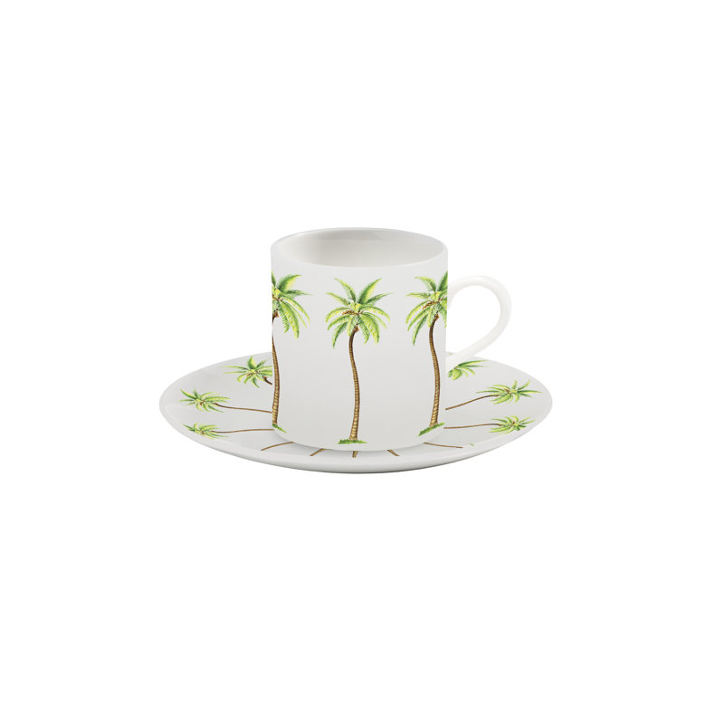 Palm Handmade China Coffee Cup
