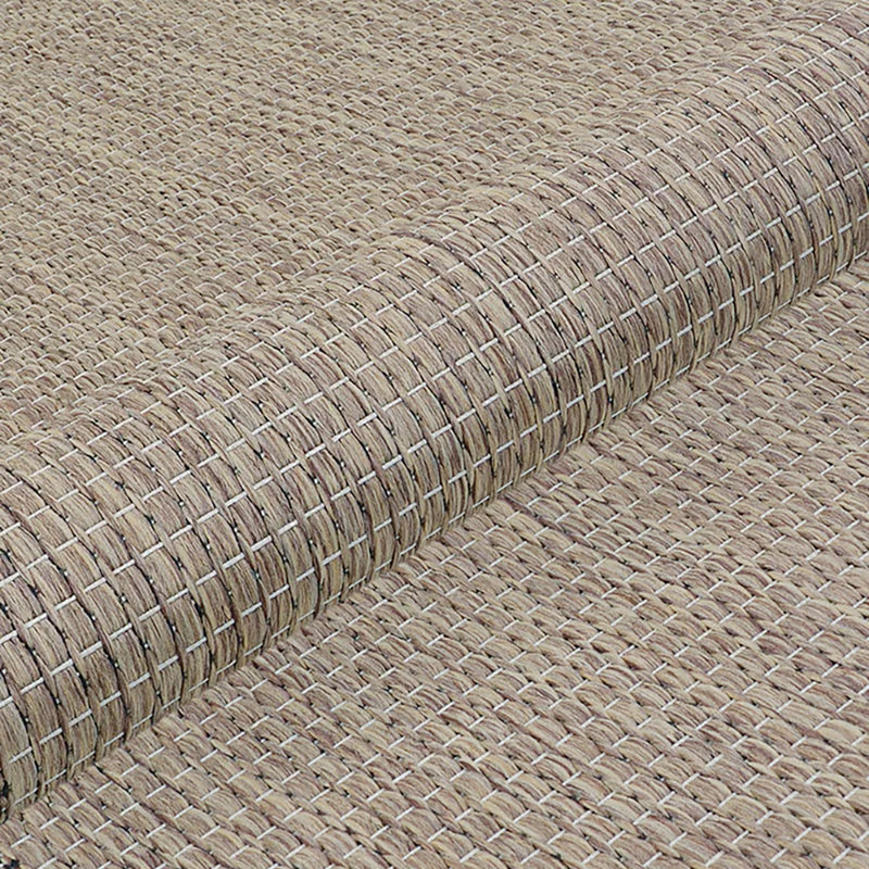 Fierce Vimini Brown-Black Indoor/Outdoor Square Rug, Rectangle 5'3" x 7'6"